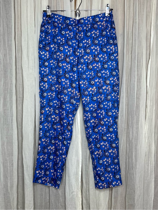 J. Crew Pants - J.crew Blue Floral Straight Leg Pants